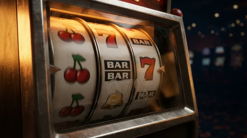 High RTP slots not on GamStop – slot reels showing high payout percentage