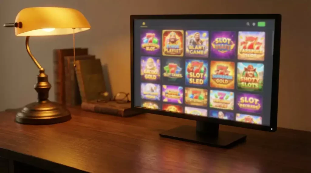 Pragmatic Play slots not on GamStop — game lobby on a desktop screen