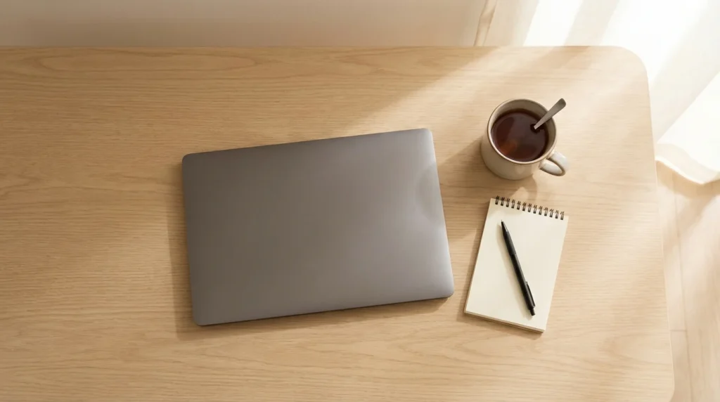 Responsible gambling at non-GamStop slot sites — a calm hand placing a pause symbol on a table