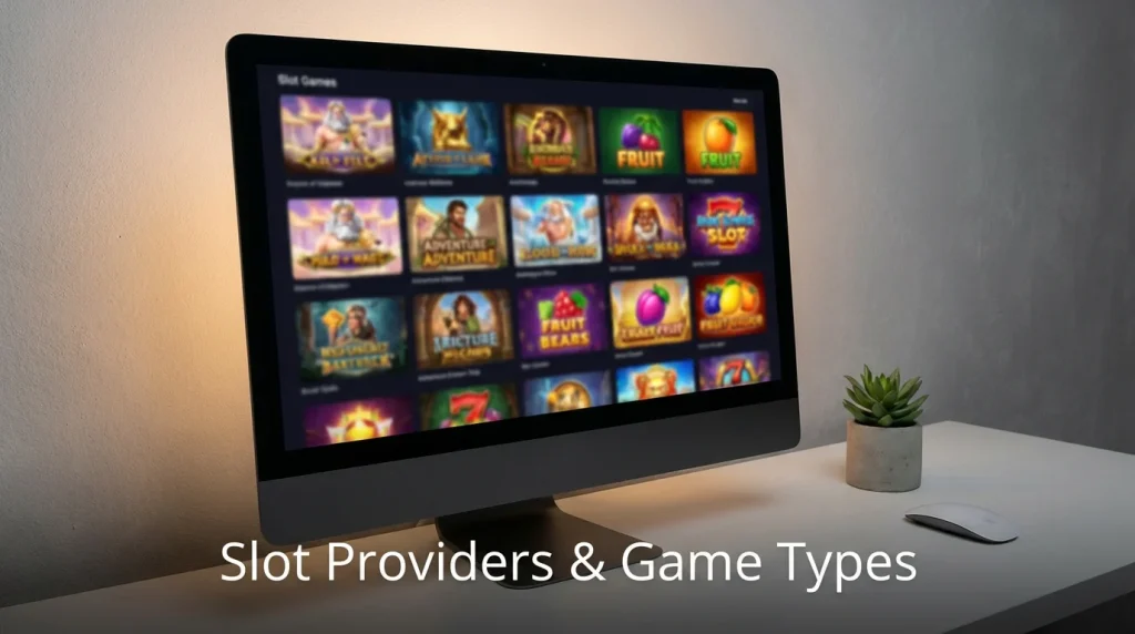 Top slot providers and game types available on non-GamStop sites